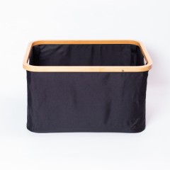 Органайзер для зберігання речей тканинний з бамбуковою рамою 45*35*24 см