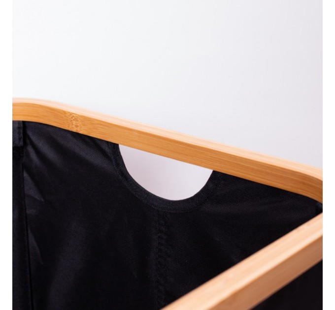 Органайзер для зберігання речей тканинний з бамбуковою рамою 45*35*24 см