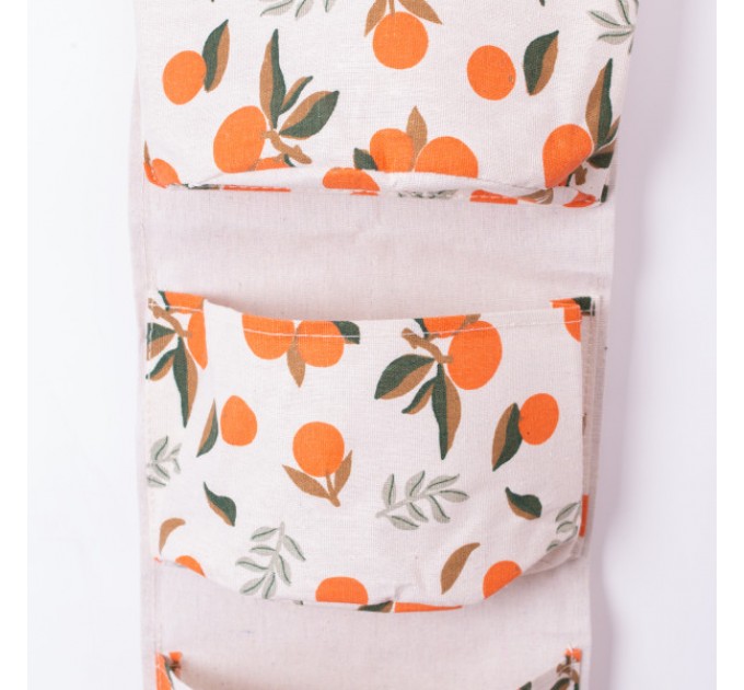 Органайзер панно підвісний на 3 секції 20*58 см з бамбуковою ручкою