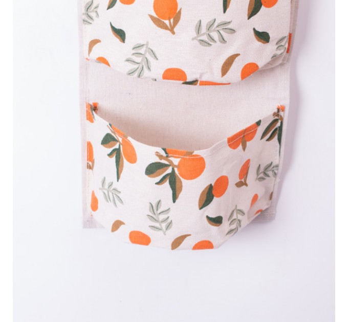 Органайзер панно підвісний на 3 секції 20*58 см з бамбуковою ручкою