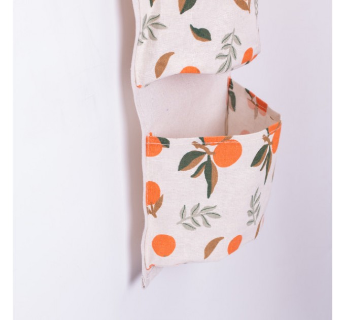 Органайзер панно підвісний на 3 секції 20*58 см з бамбуковою ручкою