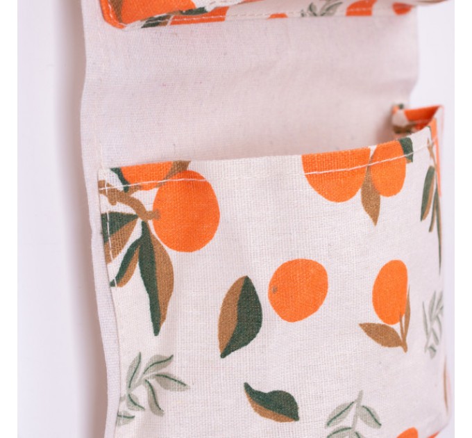 Органайзер панно підвісний на 3 секції 20*58 см з бамбуковою ручкою