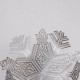 Килимок для сервірування столу Snowflake 38 см, срібло