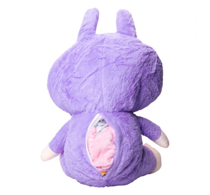 Labubu велика м'яка іграшка-сюрприз, фіолетовий
