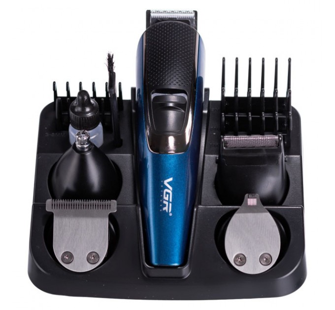 Машинка для стрижки VGR V-172 с насадками, синий Машинка для стрижки VGR V-172 с насадками, синий
