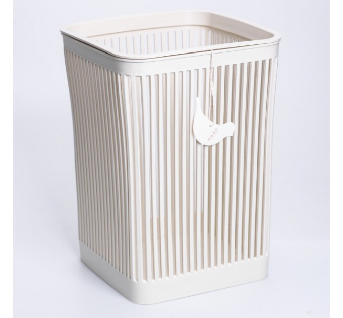 Корзина для мусора пластиковая 8 л, белая