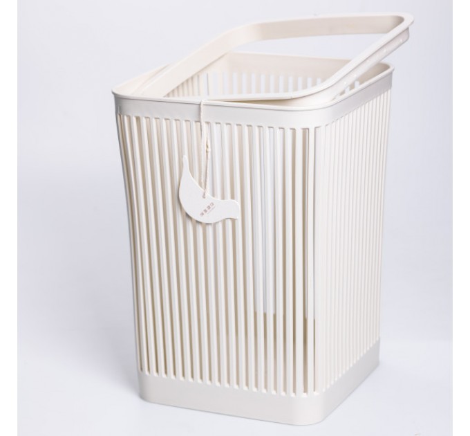 Корзина для мусора пластиковая 8 л, белая