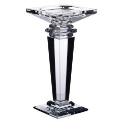 Підсвічник скляний Sylvie crystal з квадратною основою 20 см
