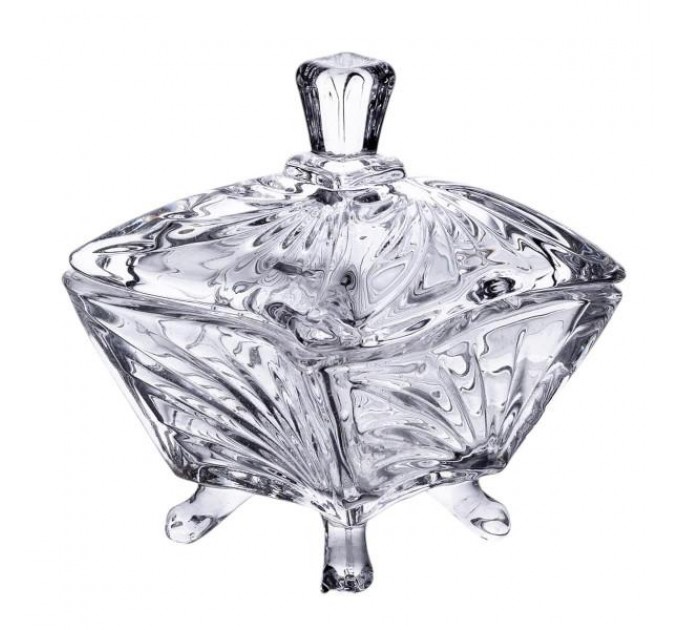 Цукорниця Bomboniere із товстого скла на ножках
