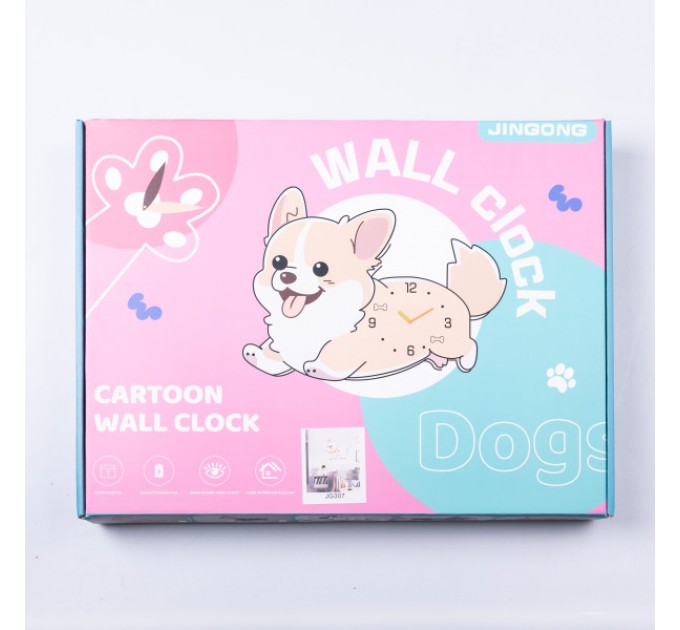 Годинник настінний "Маленький друг" 42*32*5 см, помаранчевий