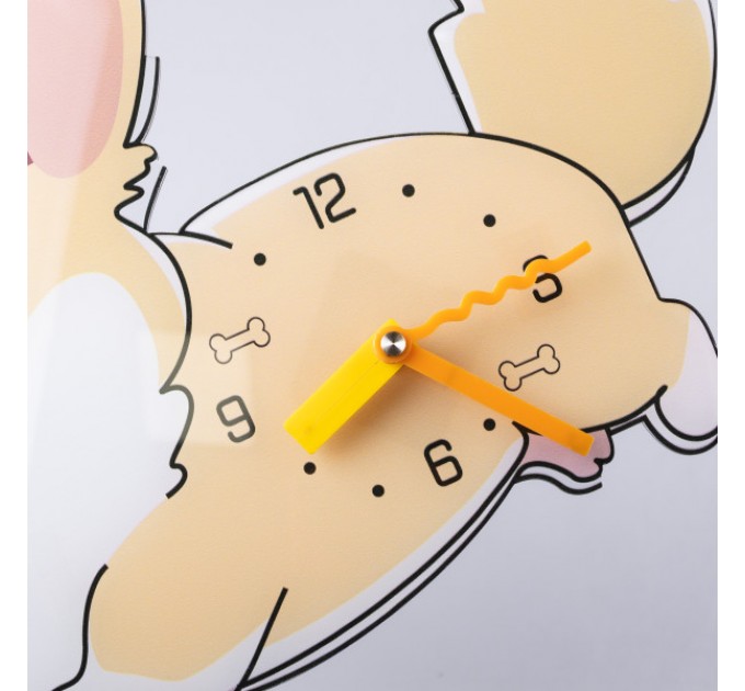 Годинник настінний "Маленький друг" 42*32*5 см, помаранчевий