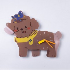 Годинник настінний "Маленький друг" 42*32*5 см, коричневий