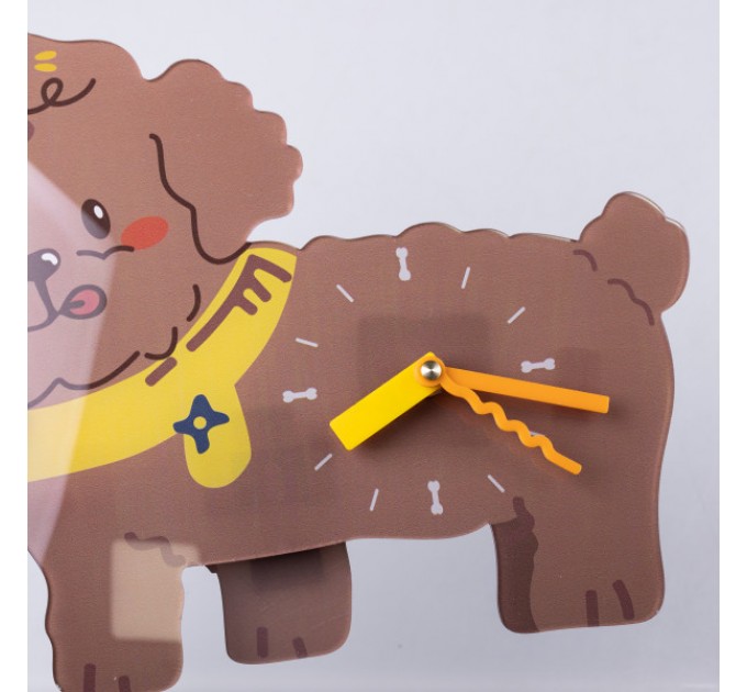 Годинник настінний "Маленький друг" 42*32*5 см, коричневий