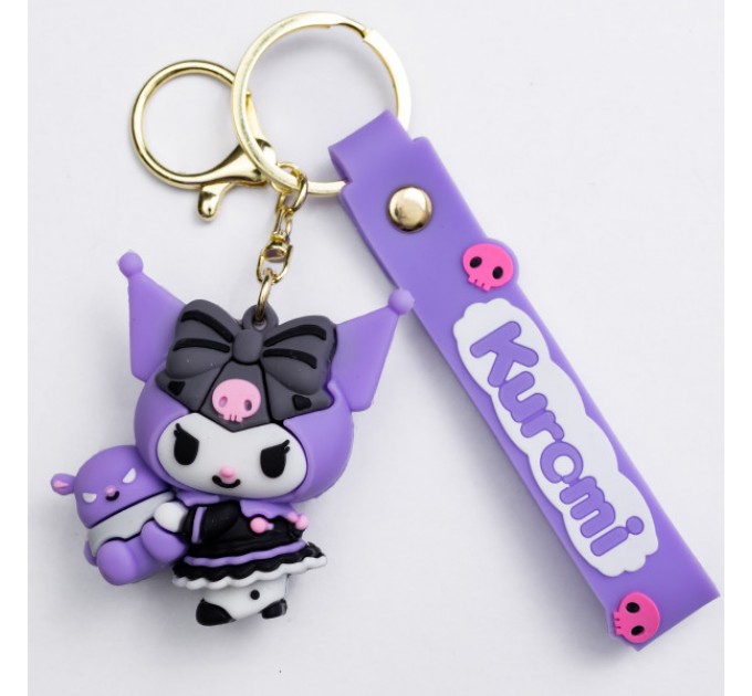 Брелок для ключів Kuromi 4,5*6 см, фіолетовий