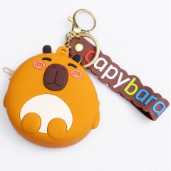 Гаманець-брелок Капібара силіконовий на блискавці 7,5*7*2,5 см Гаманець-брелок Капібара силіконовий на блискавці 7,5*7*2,5 см