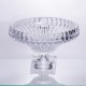 Фруктовниця із товстого скла 29 см на квадратній ніжці