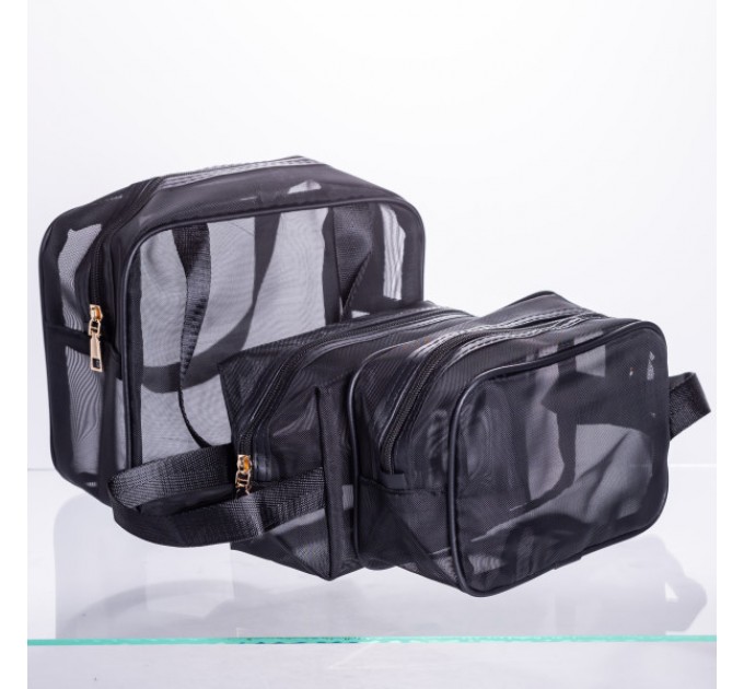 Набір косметичок 3 штуки 21*10*20 см/ 21*7*12 см/18*8.5*12 см