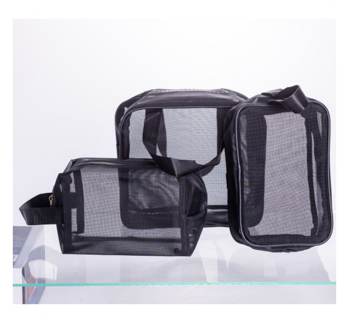 Набір косметичок 3 штуки 21*10*20 см/ 21*7*12 см/18*8.5*12 см