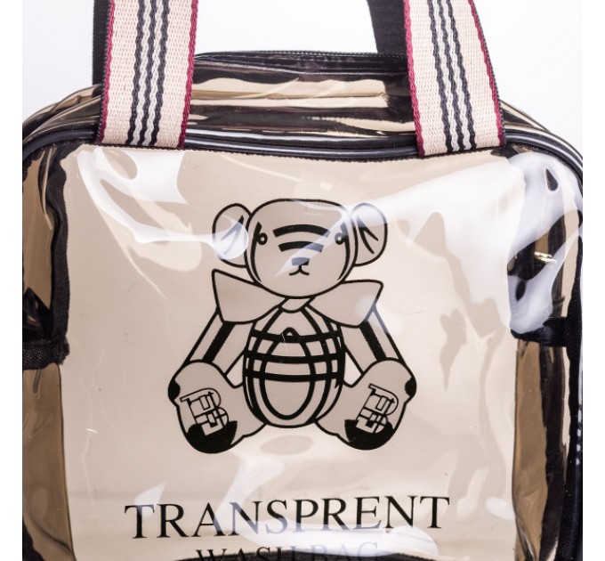 Косметичка дорожная прозрачная 22*9*20 см