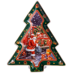 Блюдо для закусок Santa порцелянове фігурне 29*24*2 см