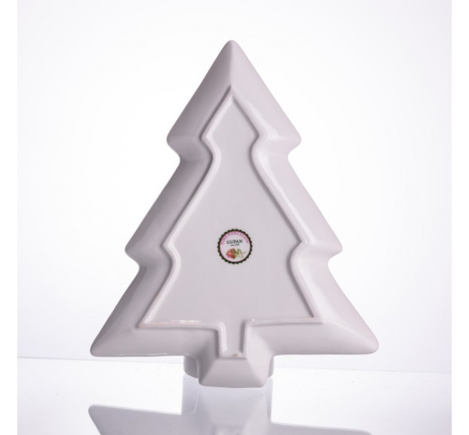 Блюдо для закусок Santa фарфоровое фигурное 29*24*2 см