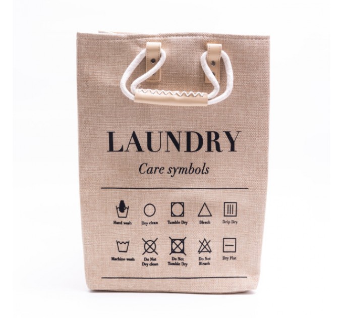 Кошик для білизни текстильний 31*26*44 см, бежевий Кошик для білизни текстильний 31*26*44 см, бежевий