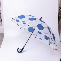 Дитяча парасоля-тростина напівавтомат складна 82 см, синій