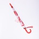 Дитяча парасоля-тростина напівавтомат складна 82 см, червоний