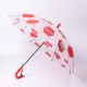 Дитяча парасоля-тростина напівавтомат складна 82 см, червоний