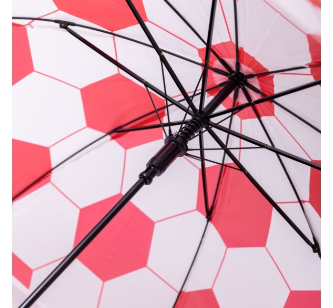 Дитяча парасоля-тростина напівавтомат складна 82 см, червоний
