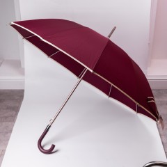 Парасоля-тростина напівавтомат складна 120 см, червоний