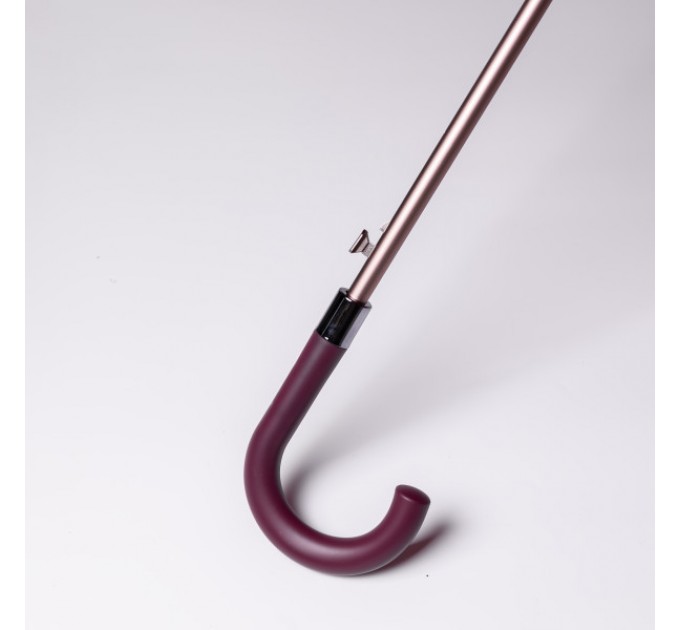 Зонт-трость полуавтомат сложный 120 см, красный