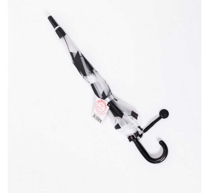 Дитяча парасоля-тростина напівавтомат складна 82 см, чорний