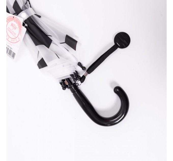 Дитяча парасоля-тростина напівавтомат складна 82 см, чорний