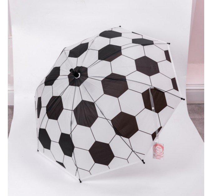 Дитяча парасоля-тростина напівавтомат складна 82 см, чорний