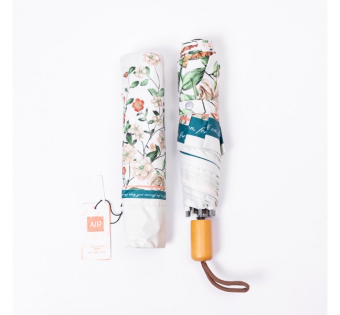 Зонтик механический складной 99 см, зеленый