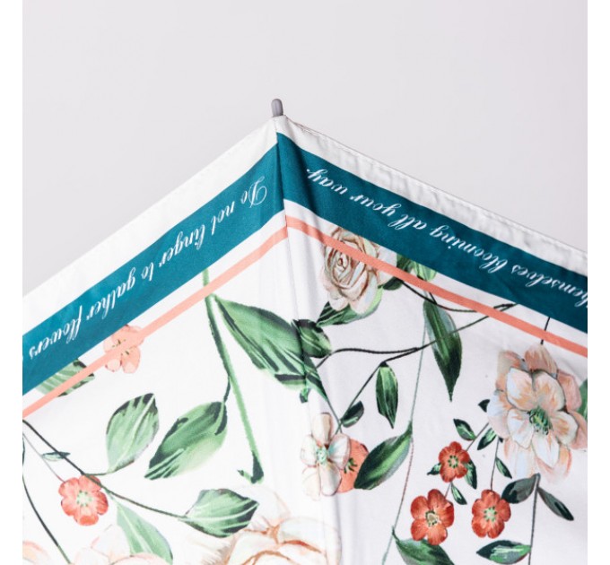 Зонтик механический складной 99 см, зеленый