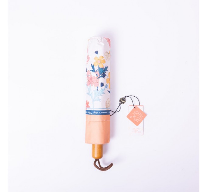 Зонтик механический складной 99 см, оранжевый