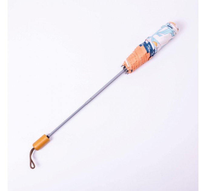 Зонтик механический складной 99 см, оранжевый