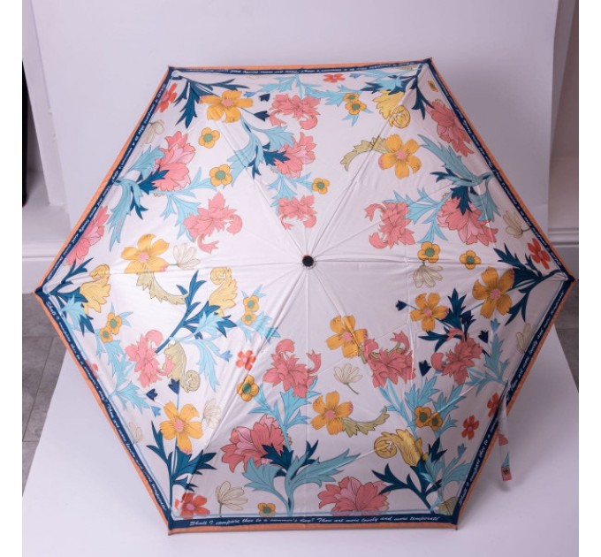 Зонтик механический складной 99 см, оранжевый