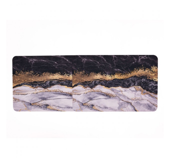 Набір килимків для кухні 2шт 99*38 см/57*38 см, мармуровий