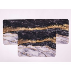 Набір килимків для кухні 2шт 99*38 см/57*38 см, мармуровий