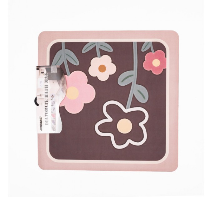 Коврик защитный на стиральную машинку 58*57 см, коричневый