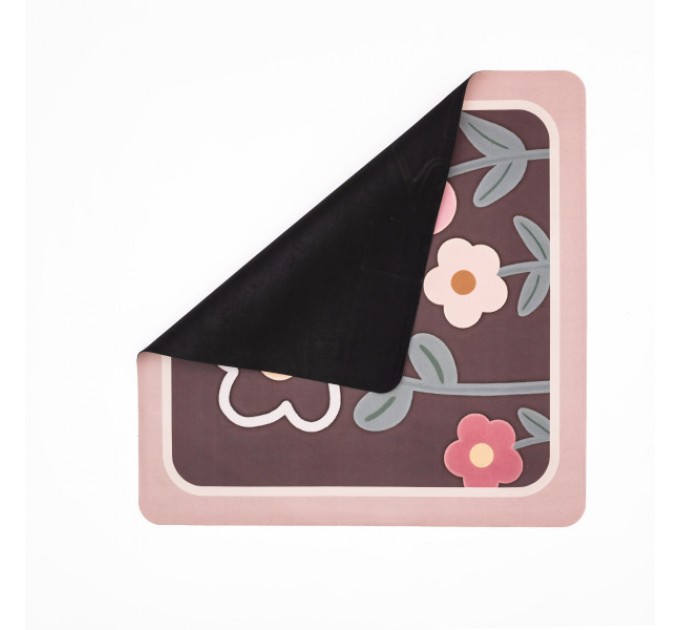 Коврик защитный на стиральную машинку 58*57 см, коричневый