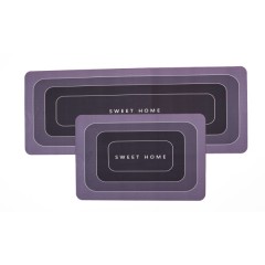 Набір килимків для кухні 2шт 99*38 см/57*38 см, сірий