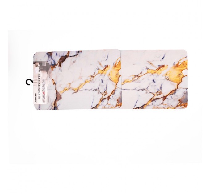 Набір килимків для кухні 2шт 99*38 см/57*38 см, білий