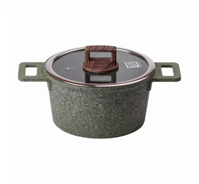 Каструля алюмінієва з антипригарним покриттям 3 л, зелений