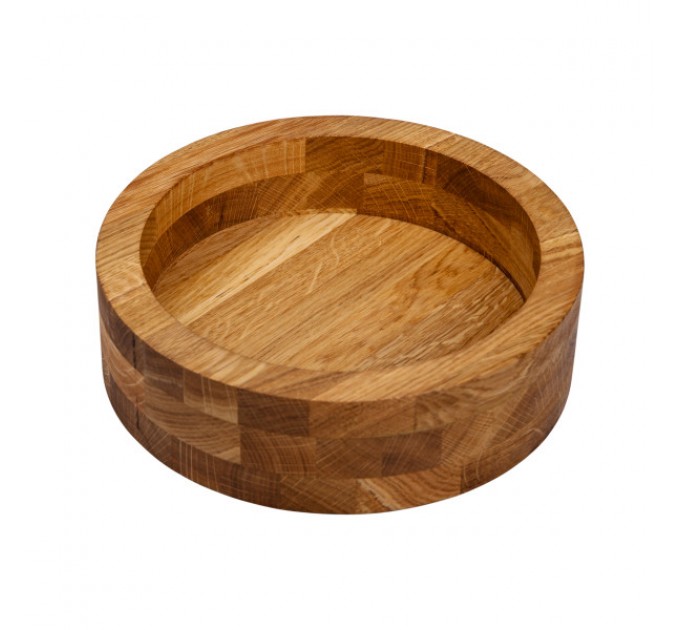 Миска для подачі кругла 25 см, дуб