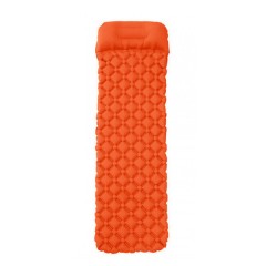 Матрац надувний із TPU 190*55*3 см з подушкою, помаранчевий