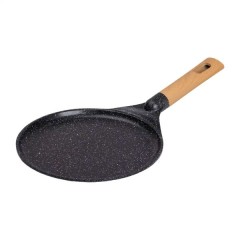 Сковорода для млинців MGC з мармуровим антипригарним покриттям 24 см, чорний